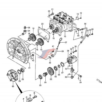Hidrolik Ana Pompa HPV050 9101530 EX100-5 EX120-5 Ekskavatör Parçaları